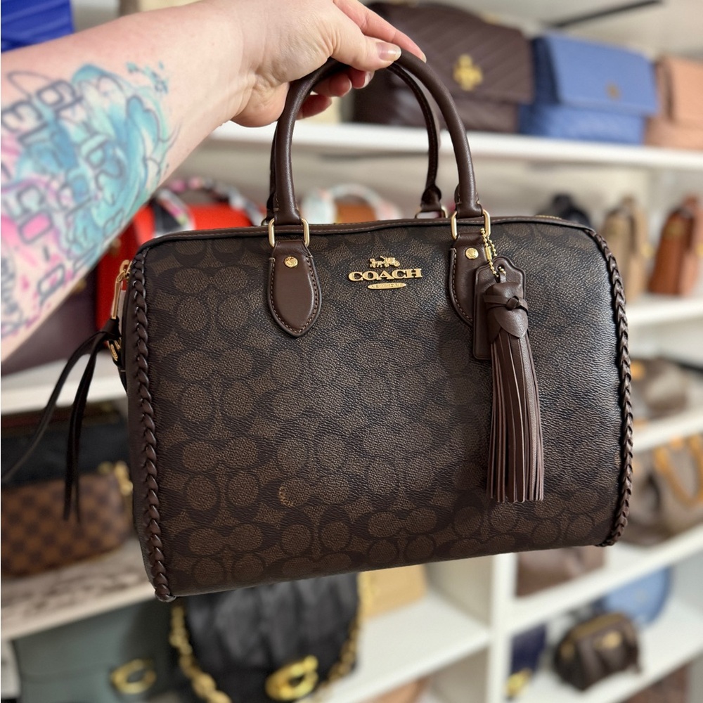 Coach Large Rowan Braided Handbag